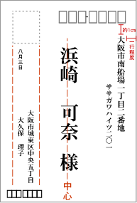 はがきの宛名の書き方